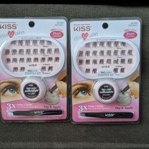 Kiss Brand Ever Ez Lashes Trio Short Combo- 2 pack